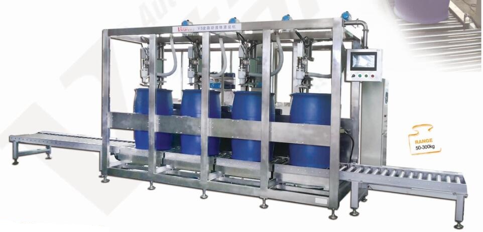 Four Heads Automatic Liquid Filling Machine 200L